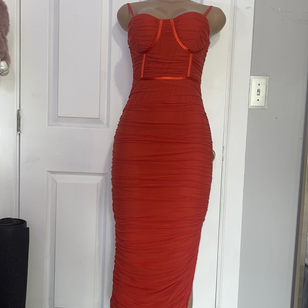 Orange dress